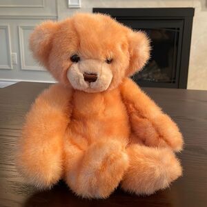 Aurora Light Orange Vintage Teddy Bear A&A Plush Inc. Excellent Condition 10”